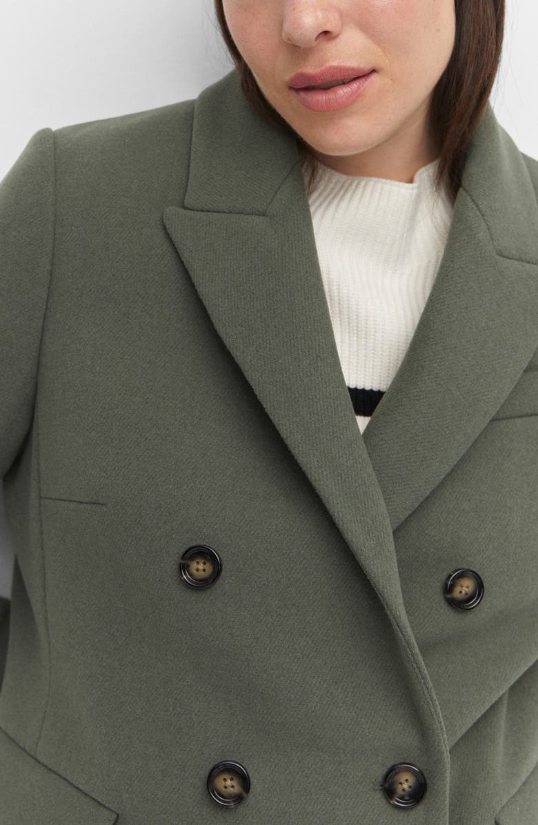 MANGO Double Breasted Coat, Alternate, color, 