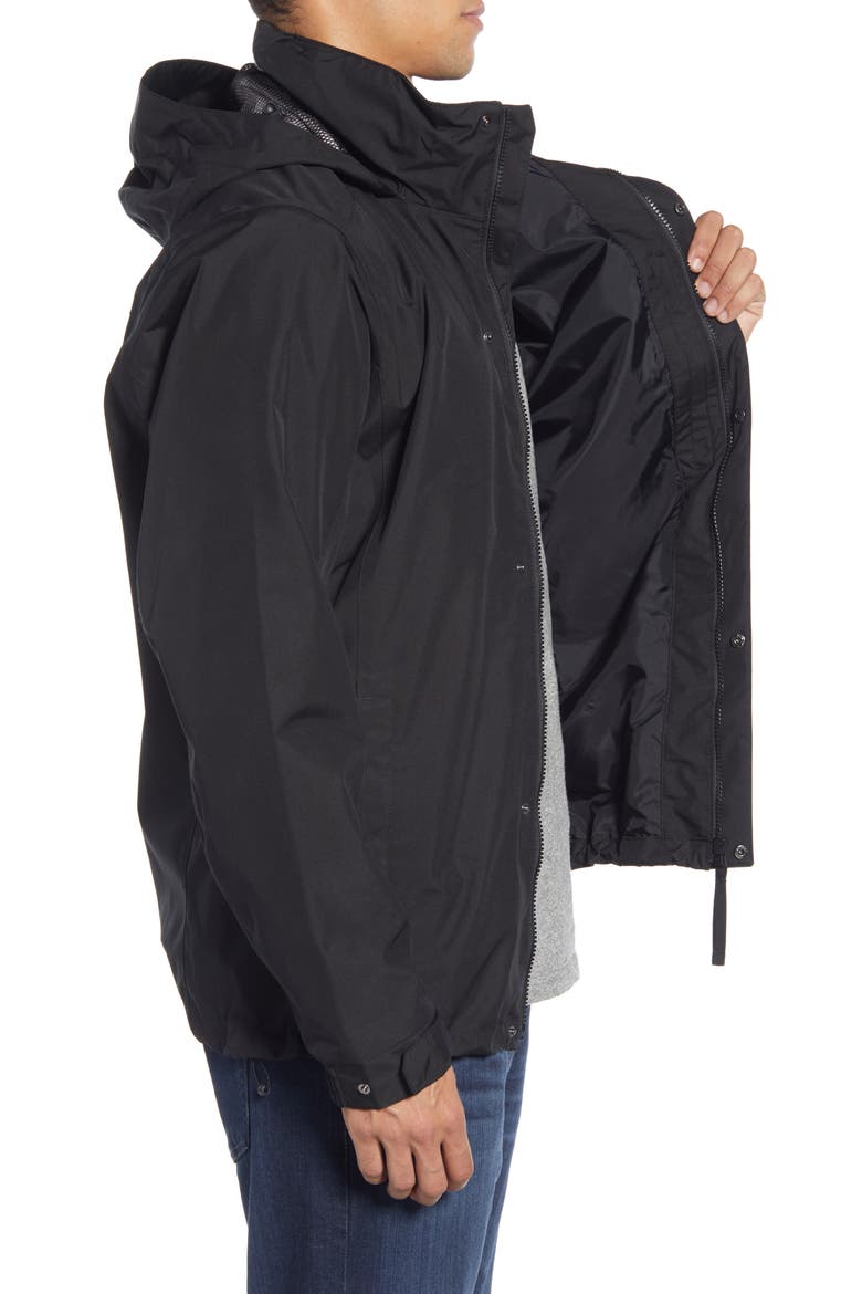 Dubliner Water & Wind Proof Hooded Jacket, Alternate, color, 990 BLACK