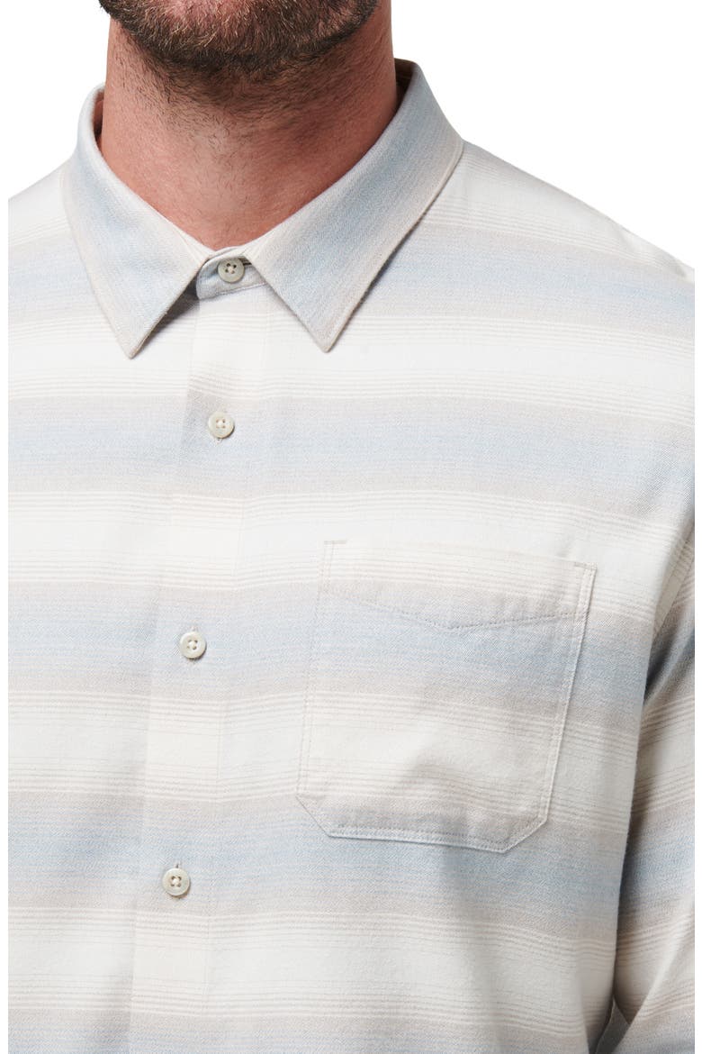 Cloud Flannel Button-Up Shirt, Alternate, color, MOONBEAM/ STELLAR BLUE