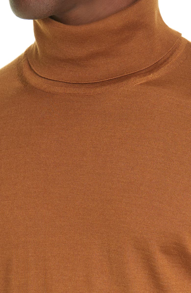 ZEGNA Cashseta Light Cashmere & Silk Turtleneck Sweater, Alternate, color,