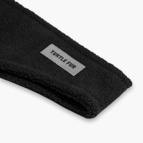 Turtle Fur Bang Band Fleece Headband In Black