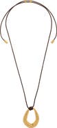 Reiss Momo Molten Link Pendant Necklace