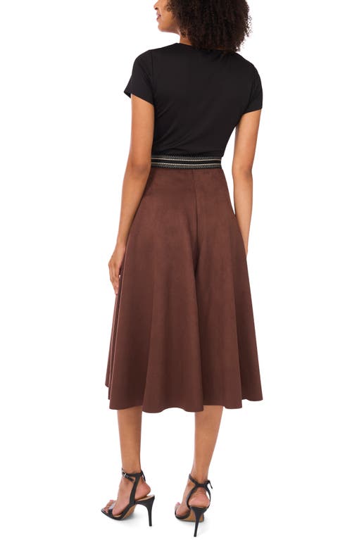 Halogen ® Faux Suede Wide Leg Culottes In Animal Print