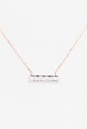Dana Rebecca Designs 'Sylvie Rose' Diamond Bar Pendant Necklace