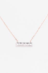 Dana Rebecca Designs 'Sylvie Rose' Diamond Bar Pendant Necklace