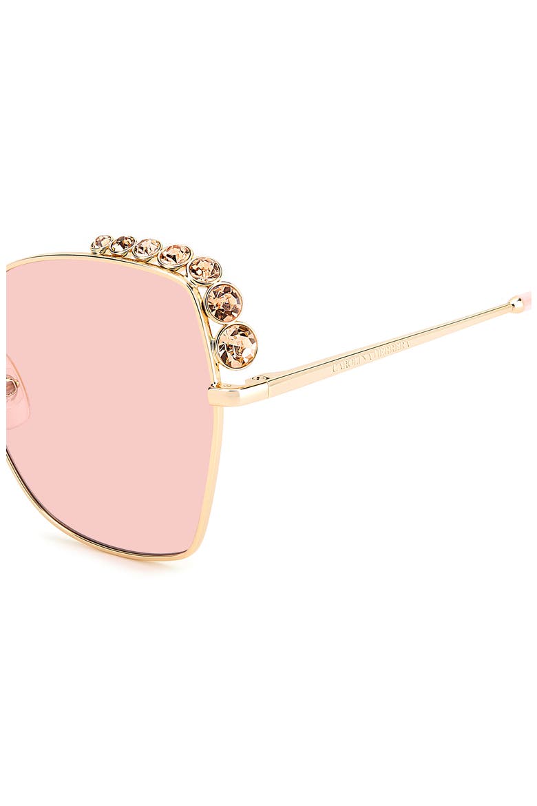 59mm Square Sunglasses, Alternate, color, PINK