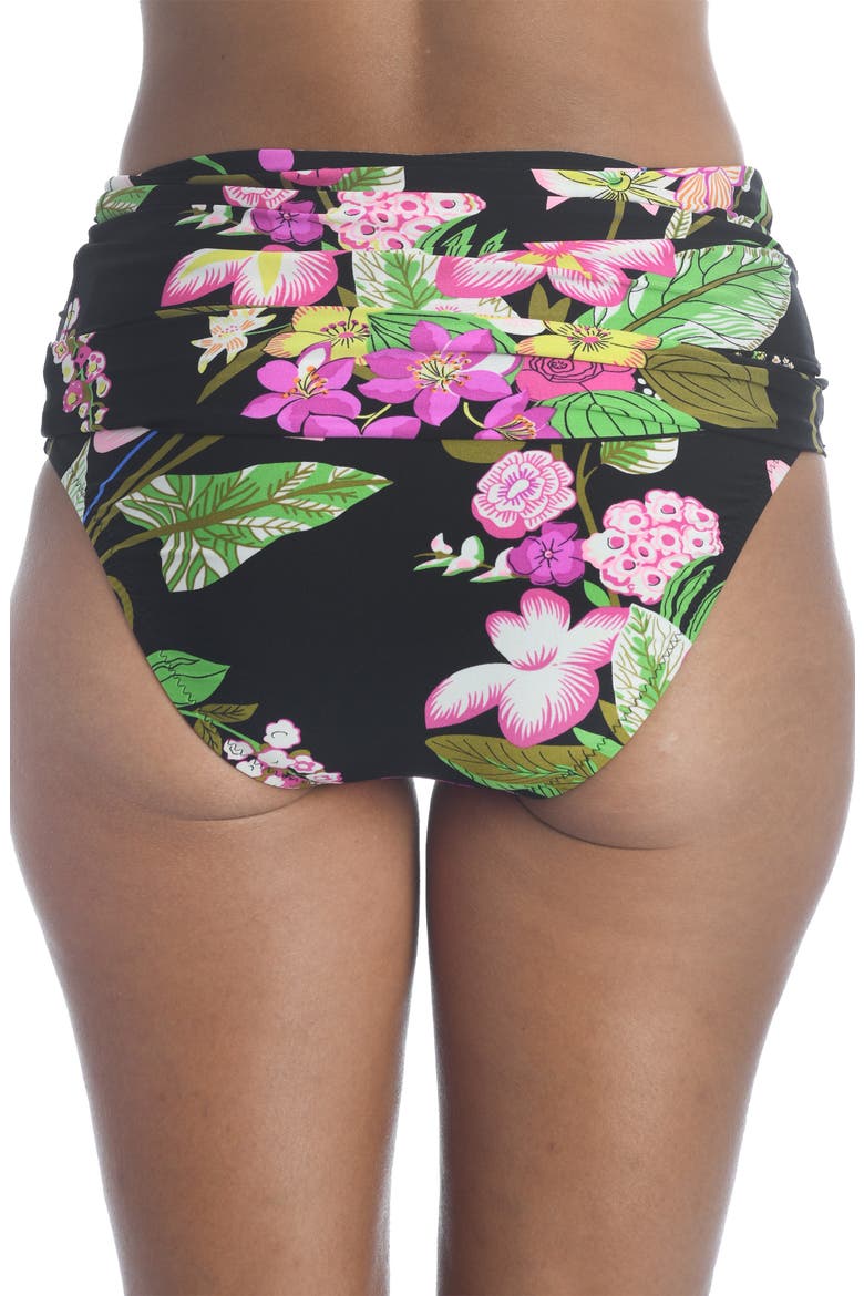 Moonlit Lotus Convertible High Waist Bikini Bottoms, Alternate, color, MULTI