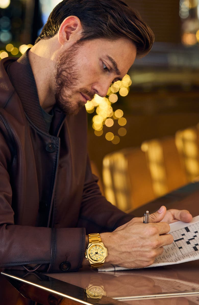 Citizen Series8 890 City Lights Automatic Goldtone Bracelet Watch, 42.6mm, Alternate, color, Gold-Tone