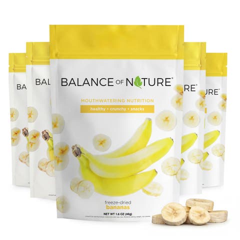 Freeze Dried Banana Slices Real Fruit Snack Five Pack