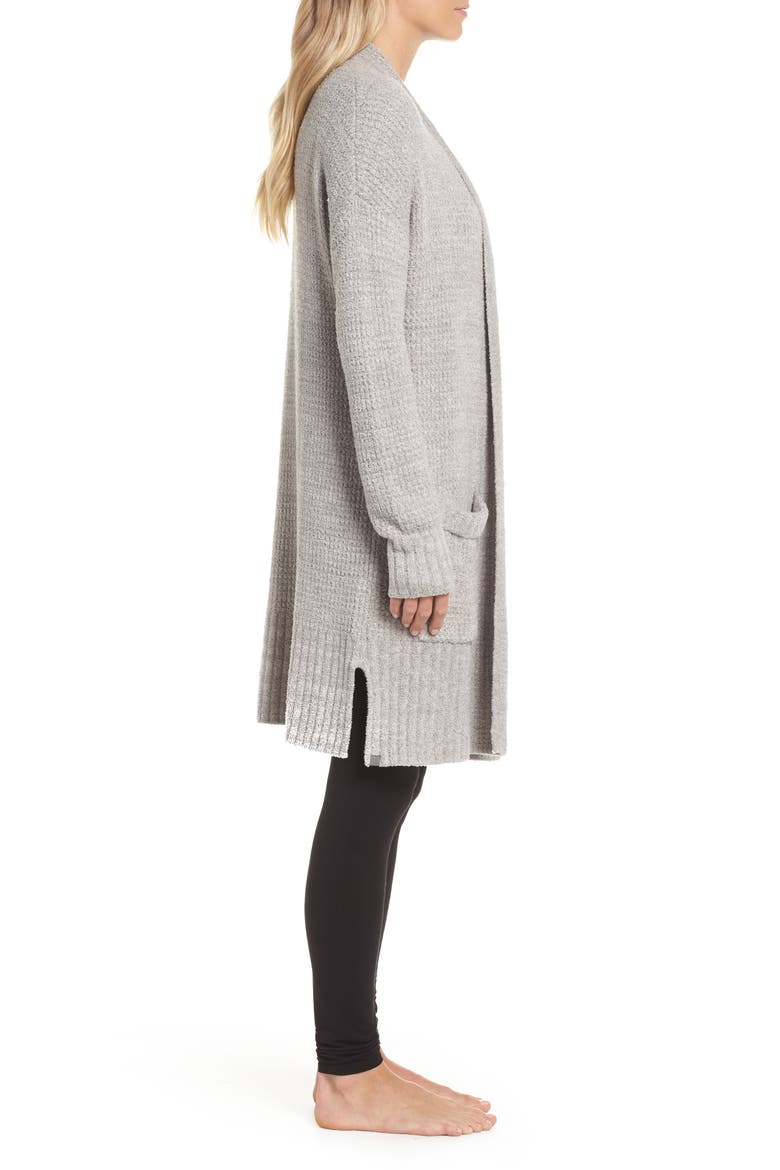 CozyChic® Lite Long Weekend Cardigan, Alternate, color, PEWTER/ SILVER