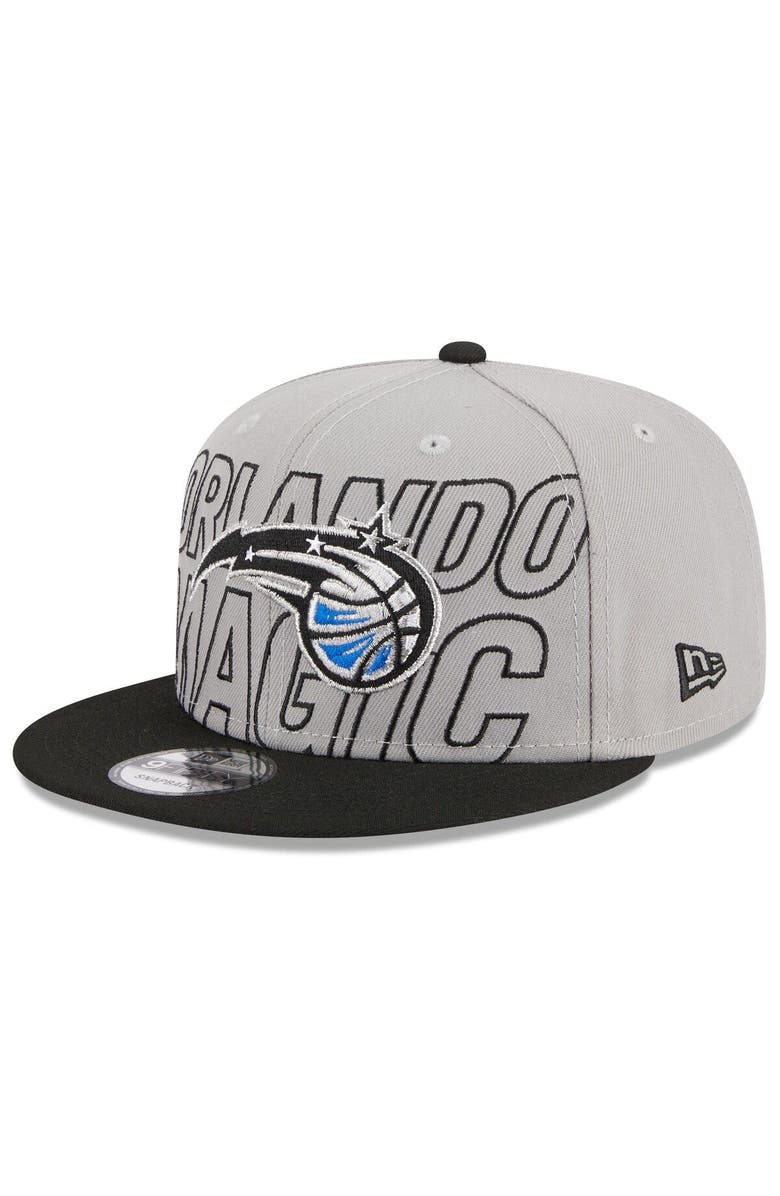 New Era Men's New Era Gray/Black Orlando Magic 2023 NBA Draft Two-Tone 9FIFTY Snapback Hat, Main, color,