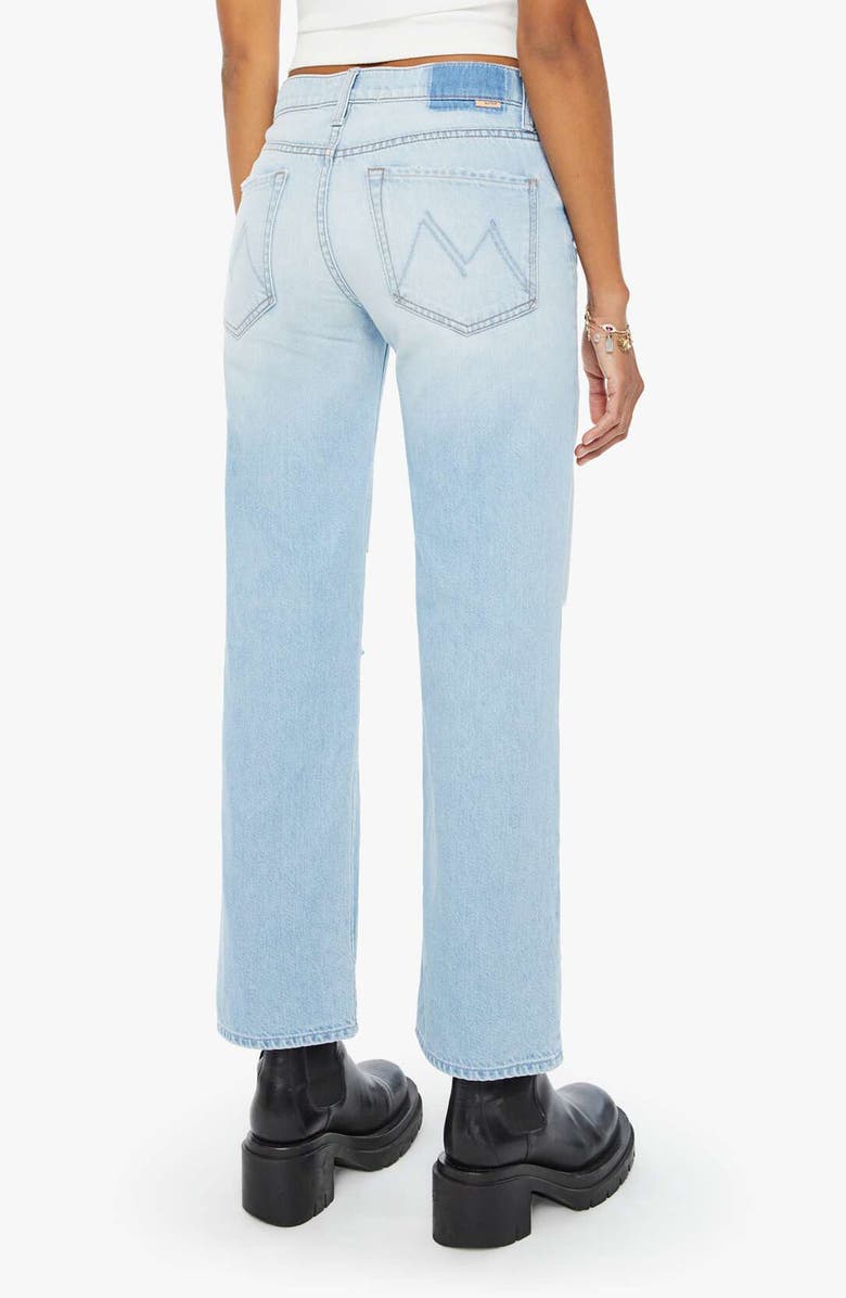 MOTHER The Rambler Flood Ripped Ankle Wide Leg Jeans, Alternate, color,