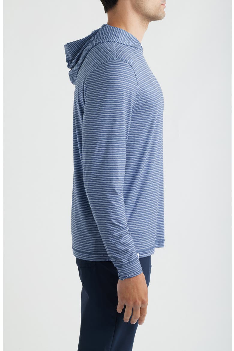 Talon Stripe UPF 50+ Hoodie, Alternate, color, NAVY