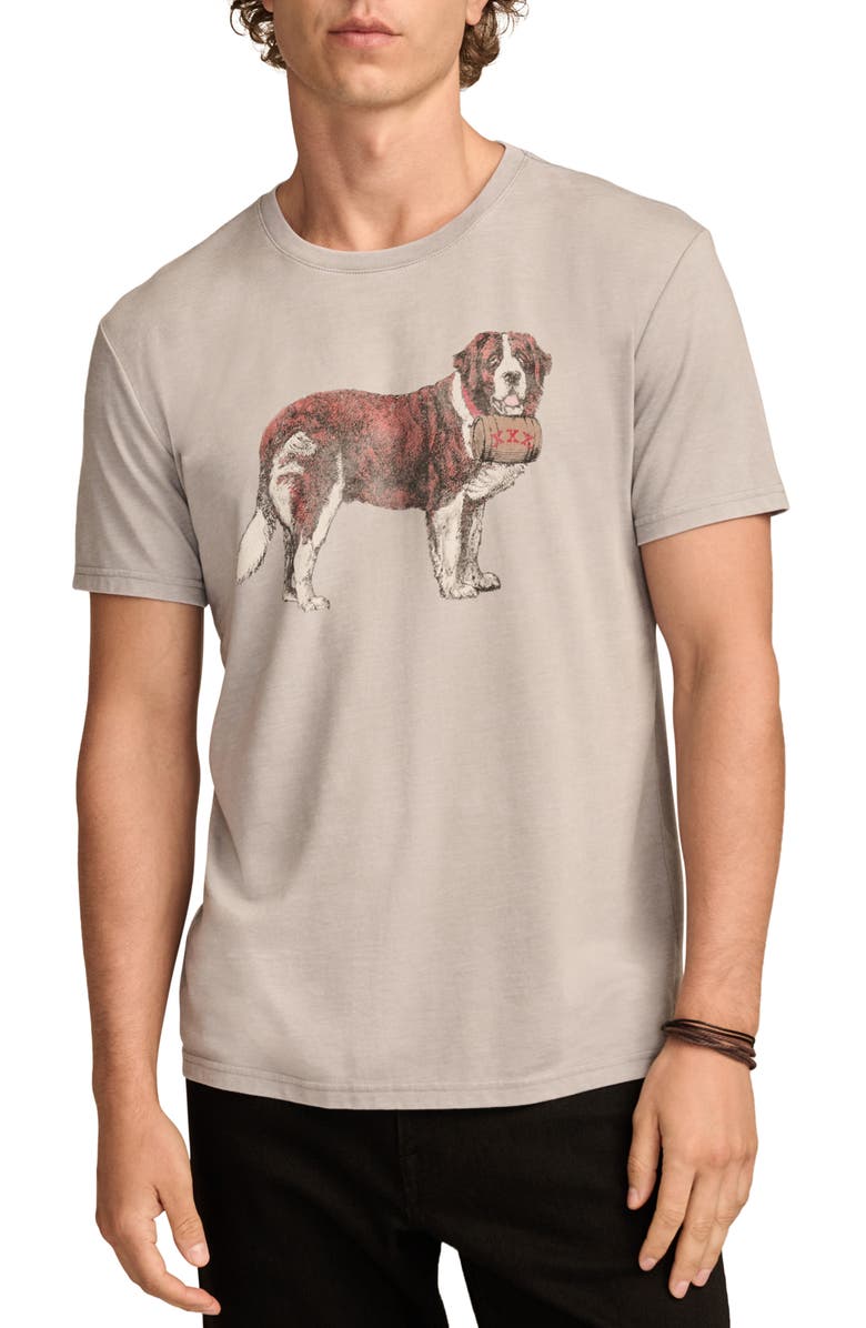 Lucky Brand Saint Bernard Graphic T-Shirt, Main, color, 
