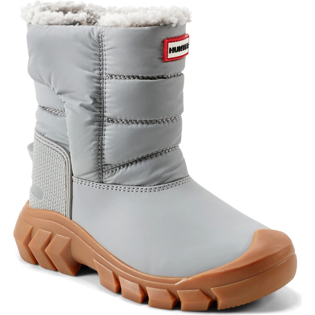 Hunter Kids' Intrepid Snow Boot In Gray