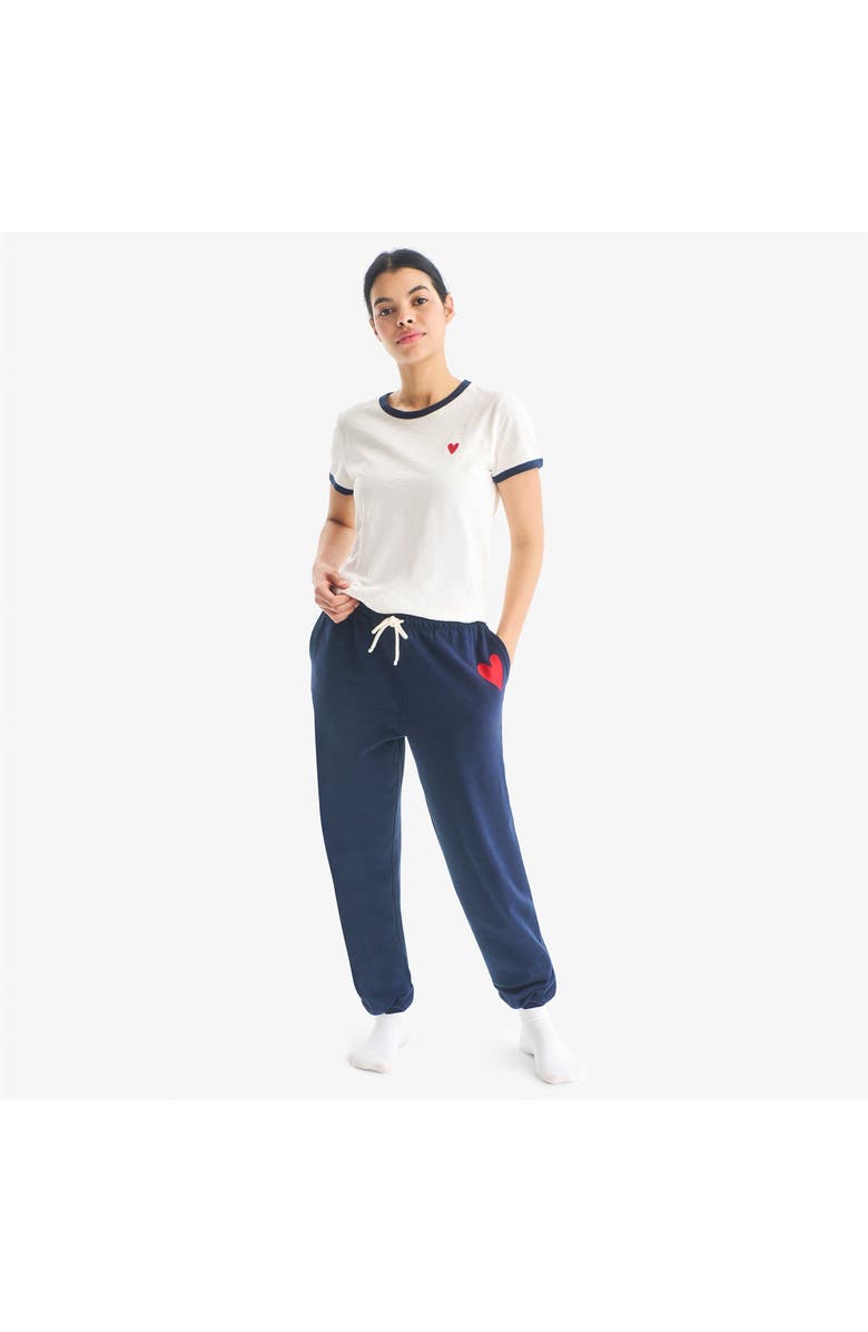 Primary Adult 24/7 Heart Sweatpant, Alternate, color, Navy Lollipop