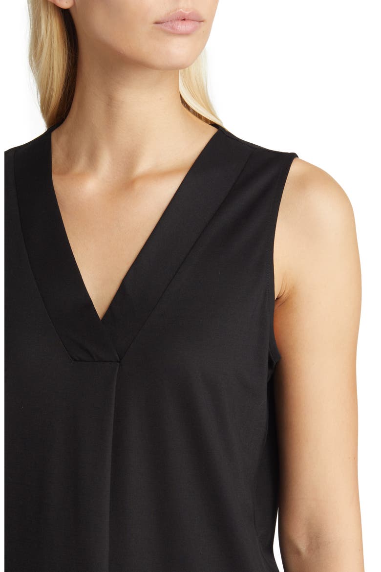 Harmony Pleat Neck Shell, Alternate, color, ANNE BLACK
