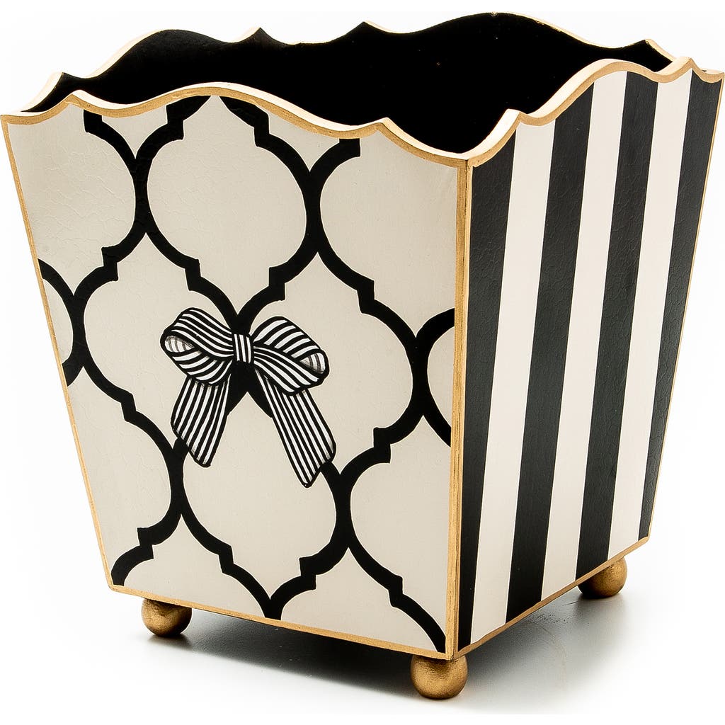 Mackenzie-childs Mackenzie Childs Pretty As A Bow Waste Bin In Multi