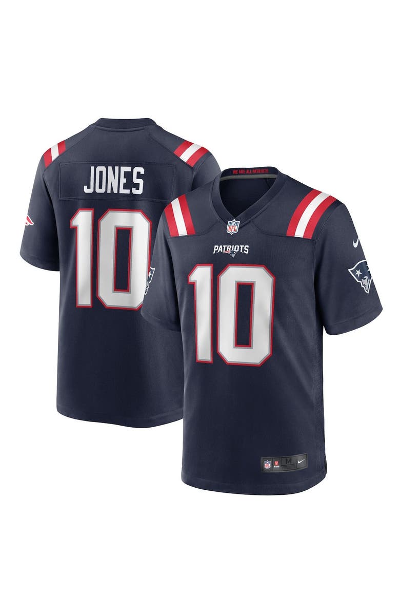 Nike Men's Nike Mac Jones Navy New England Patriots 2021 NFL Draft First Round Pick Game Jersey, Alternate, color, 