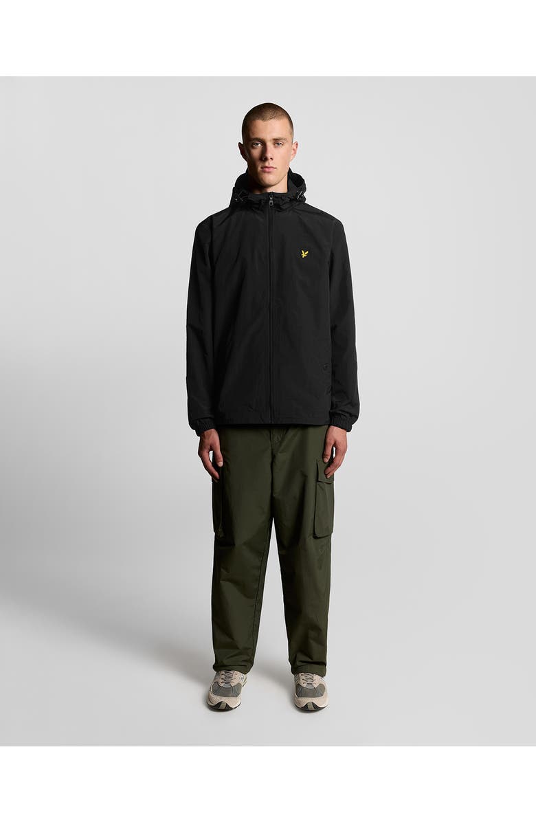 Lyle & Scott Zip Through Hooded Jacket, Alternate, color, Jet Black