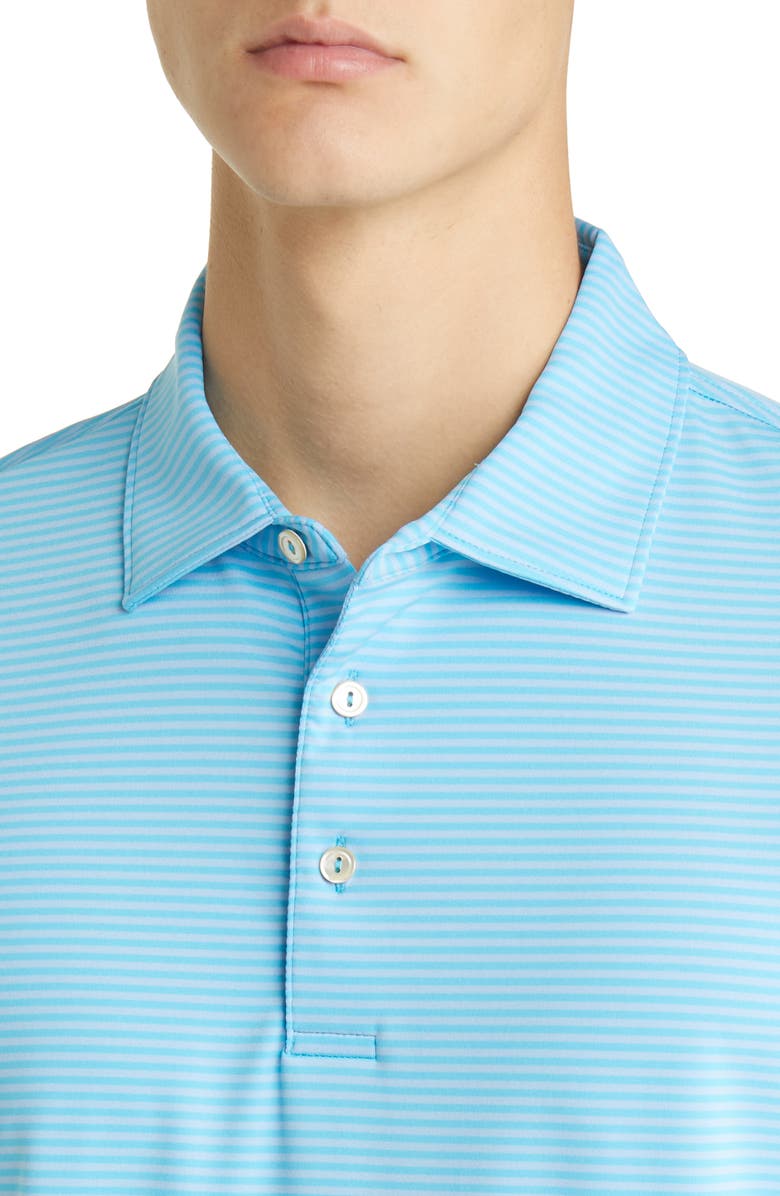 Peter Millar Hales Stripe Performance Jersey Polo, Alternate, color, 