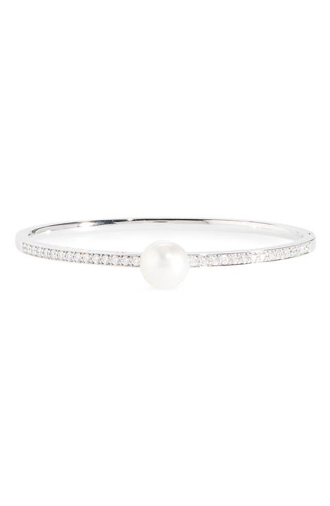 Diamond & Pearl Bracelet