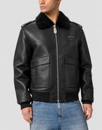 PHILIPP PLEIN Eco Shearling Aviator Jacket Men