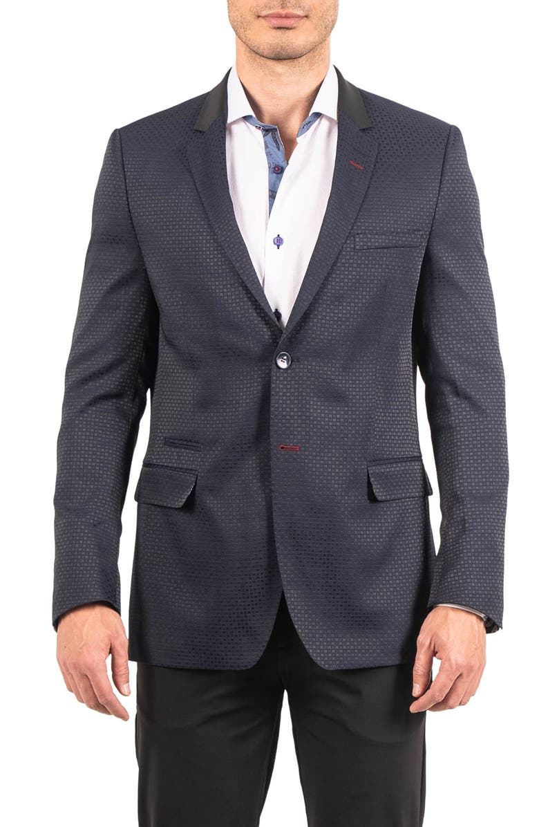 Maceoo Socrate Evo Resistance23 Check Jacquard Blazer, Main, color, 