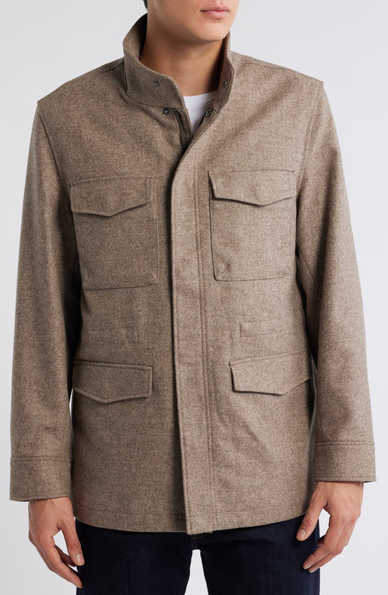 Bonobos Felted Wool Blend Field Jacket, Alternate, color,