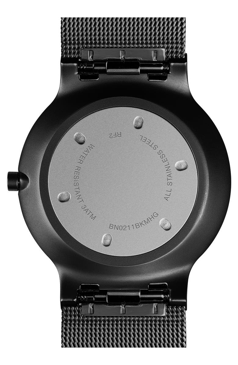 Braun 'Slim Line' Mesh Strap Watch, 38mm, Alternate, color, 