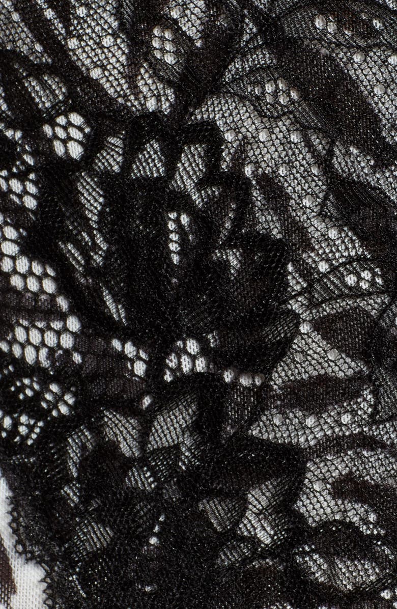 AFRM Mesh & Lace Sleeveless Thong Bodysuit, Alternate, color, 