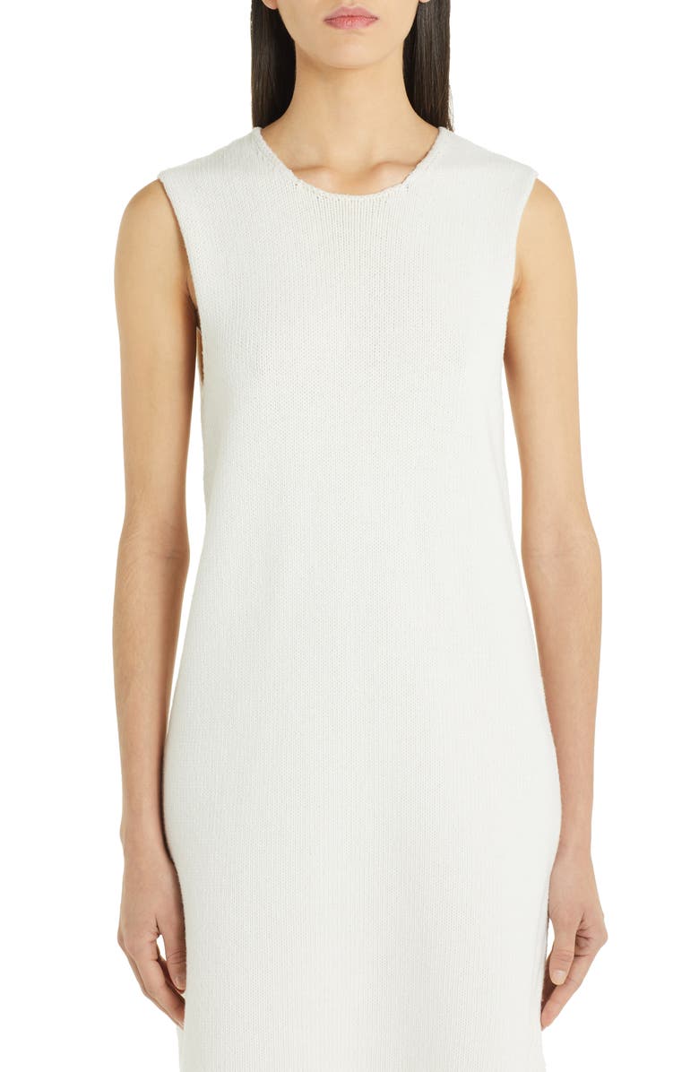 MSGM Fair Isle Wool Blend Layered Sweater Dress, Alternate, color, 