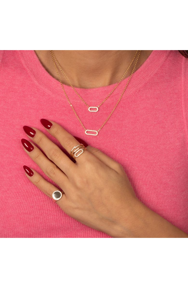 BY ADINA EDEN CZ Pave Round Signet Pinky Ring, Alternate, color, Gold