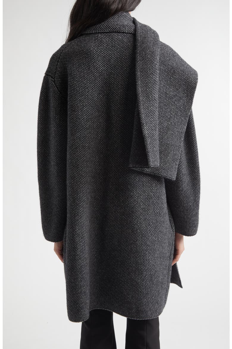 Drape Sweater Coat, Alternate, color, BLACK/ DARK HEATHER GREY