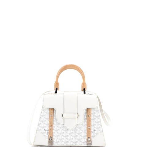 Saigon Top Handle Bag Coated Canvas with Leather PM