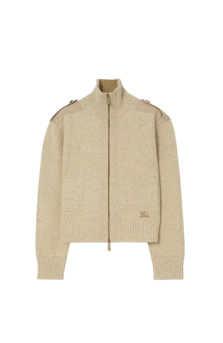 Burberry Wool Cashmere Jacket, Alternate, color, Hamper Beige