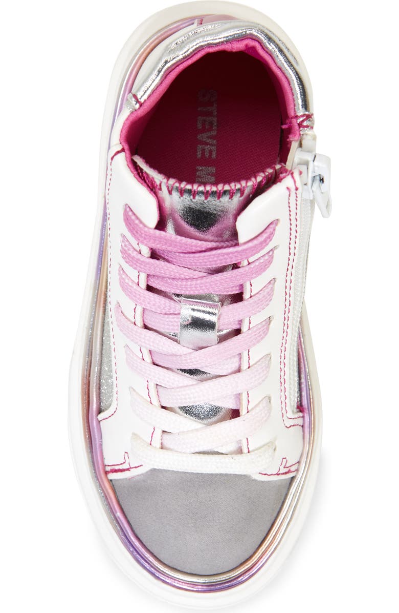 Steve Madden Kids' Glossy Sneaker, Alternate, color,