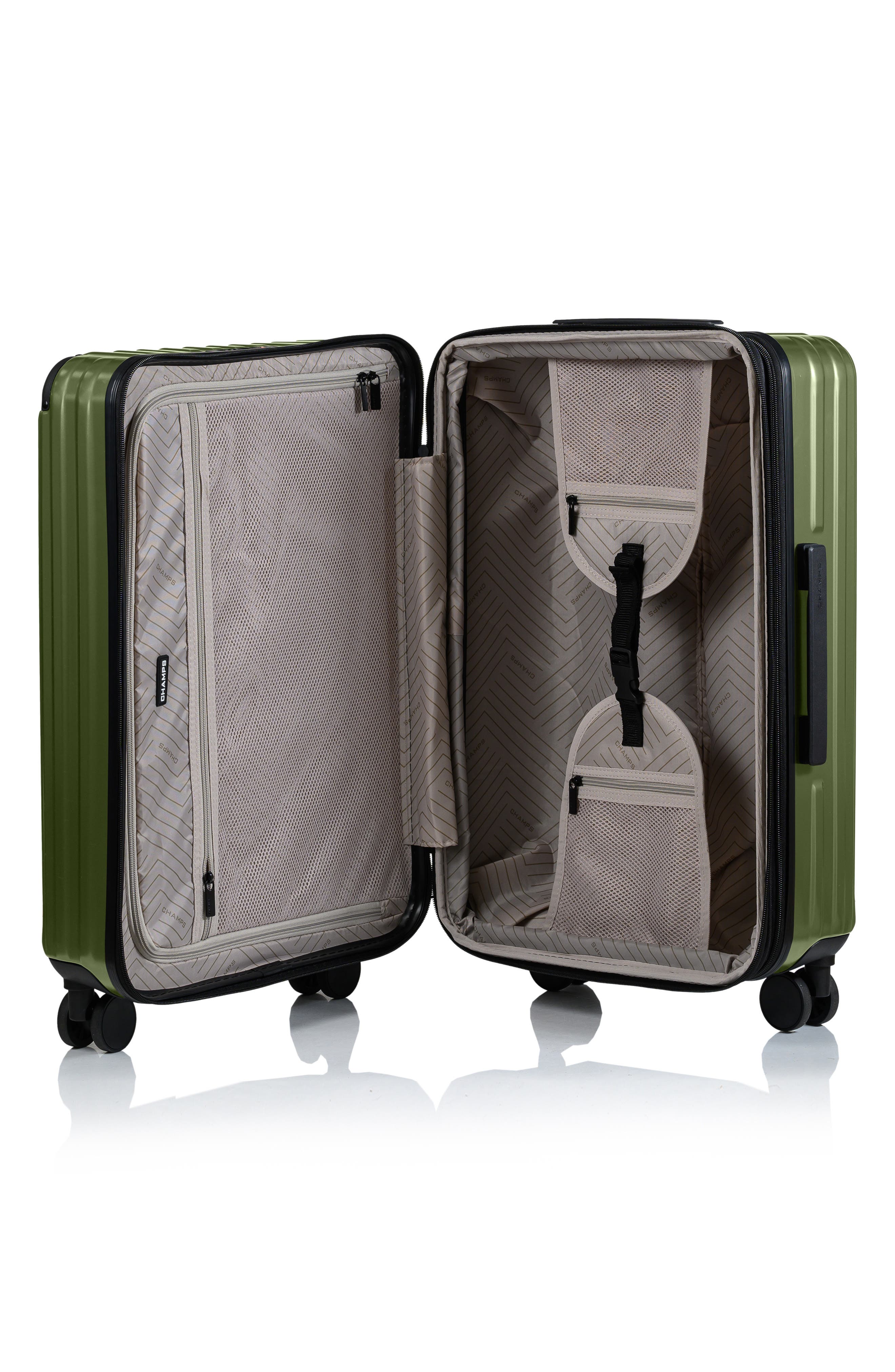 CHAMPS Element 3-Piece Luggage Set, Alternate, color, Green