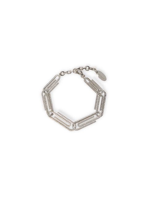 Women's Paperclip Chain Strass Bracel