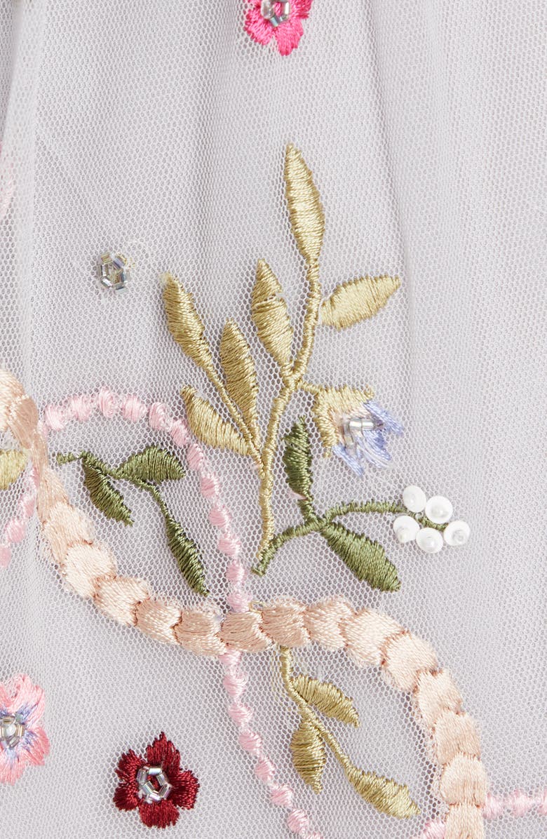 Needle & Thread Dreamers Embroidered Tulle Dress, Alternate, color,