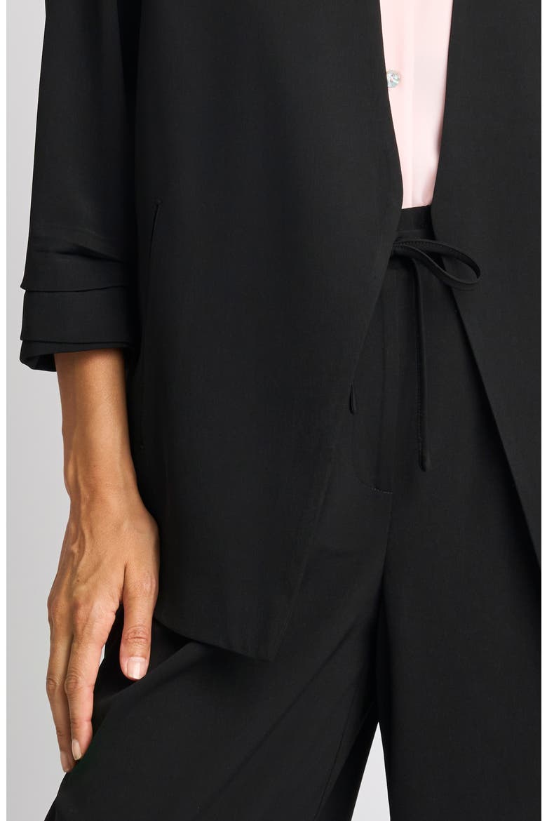Open Front Blazer, Alternate, color, RICH BLACK