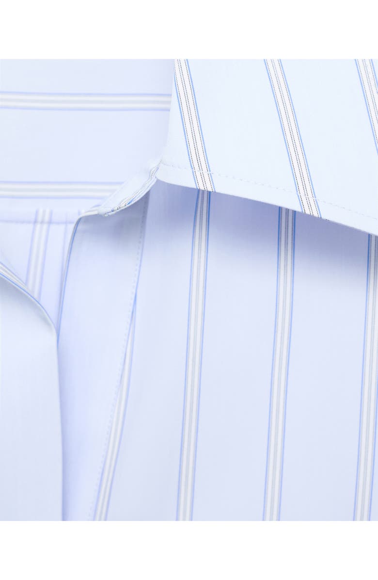 MANGO Stripe Shirt, Alternate, color, Sky Blue