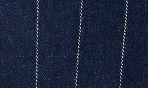 Bobo Choses Choo Choo Pinstripe Dungarees In Blue