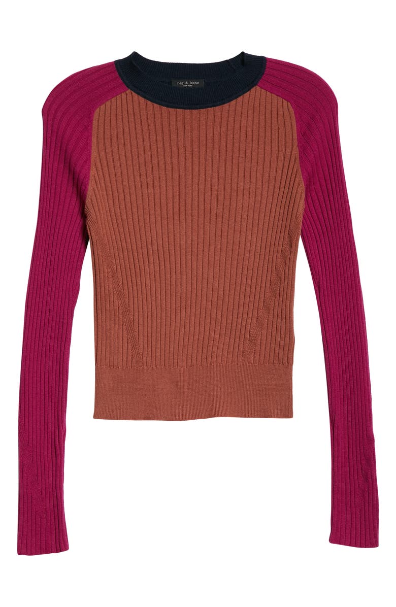 rag & bone Navaya Cotton & Cashmere Long Sleeve Sweater, Alternate, color,