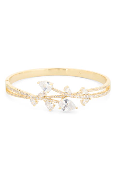 Gwen CZ Statement Bangle Bracelet