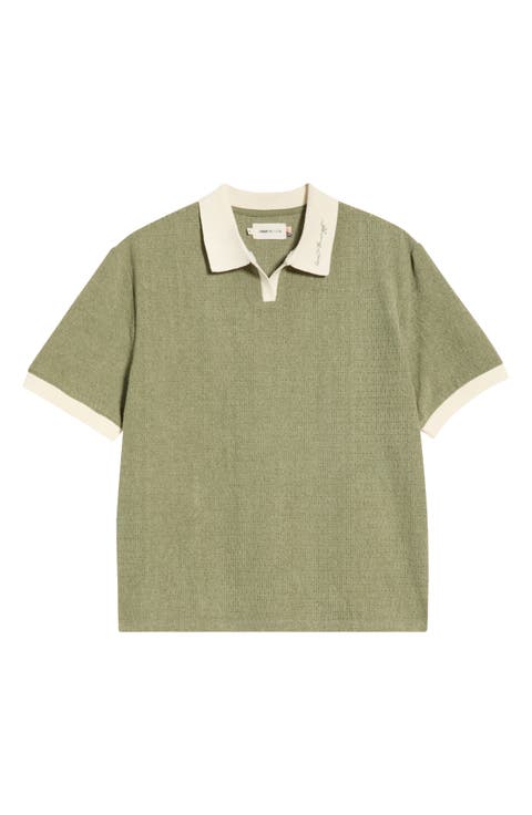 Pique Johnny Collar Polo