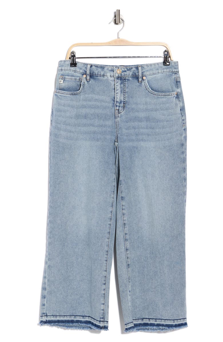 Seven7 Featherweight Release Hem Crop Wide Leg Jeans, Alternate, color, Hustle