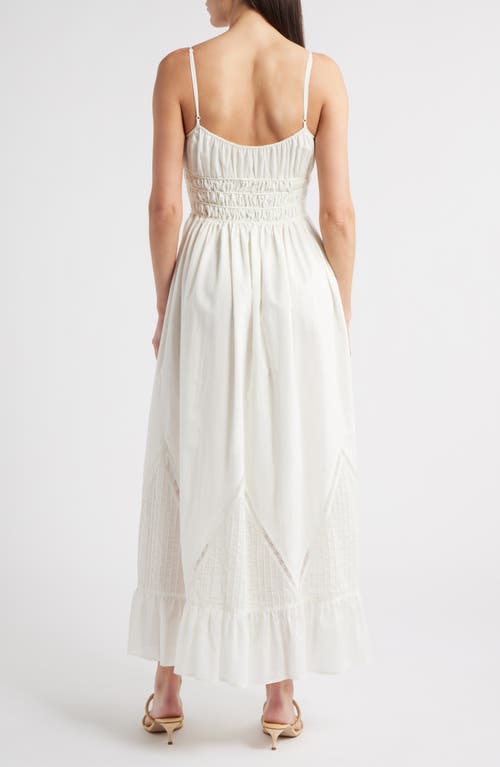 Faithfull The Brand Melina Cotton Voile Maxi Dress In White