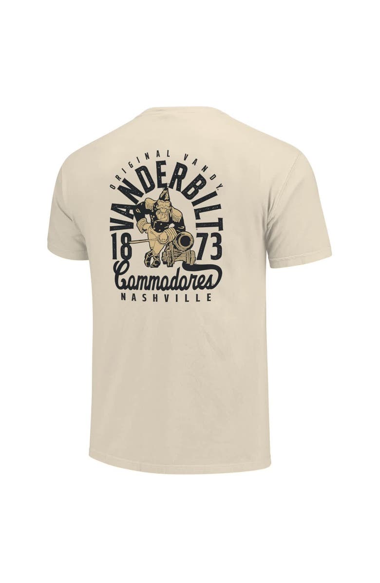 IMAGE ONE Men's Cream Vanderbilt Commodores Comfort Colors Mascot Overlay T-Shirt, Alternate, color, 