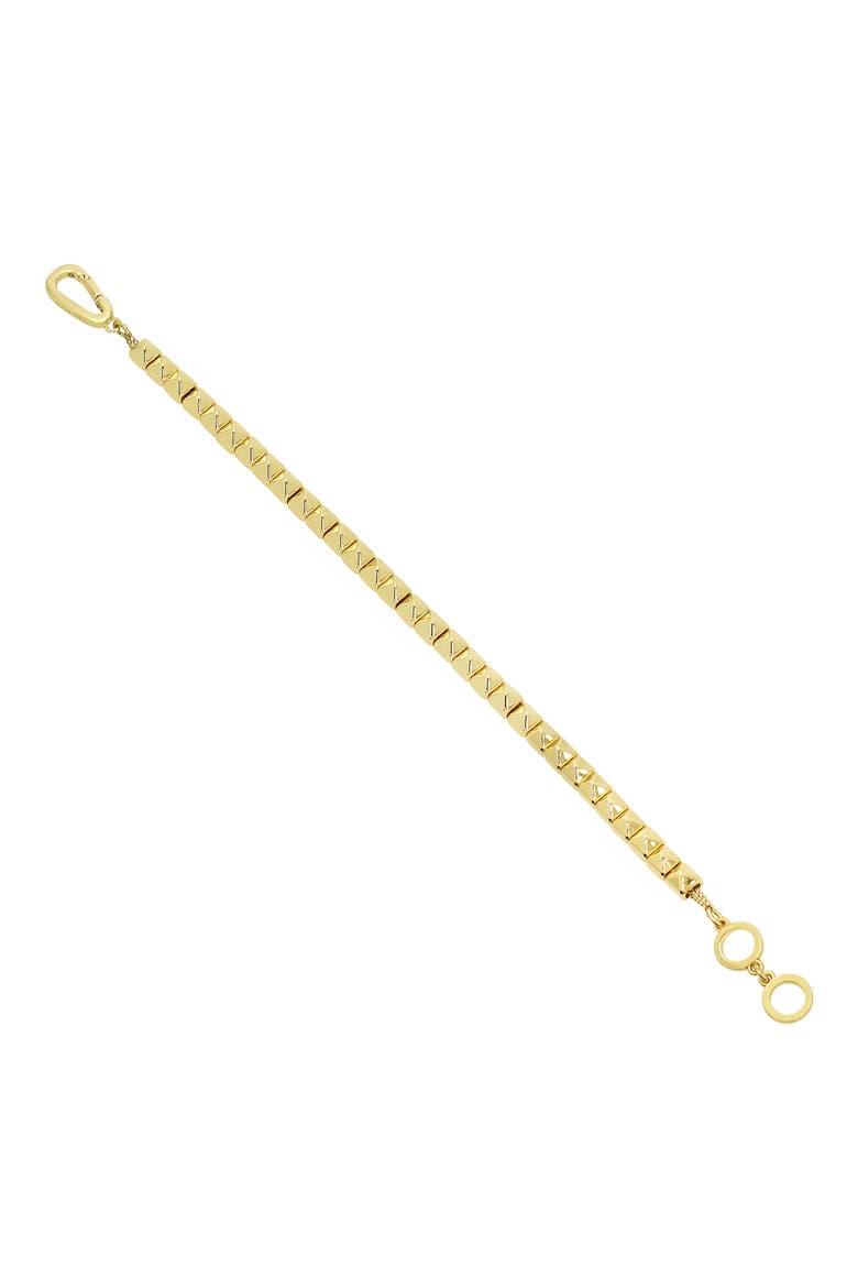Pyramid Flex Chain Bracelet, Alternate, color, GOLD